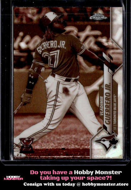 2020 Topps Chrome Vladimir Guerrero Jr. Sepia Refractor Toronto Blue Jays