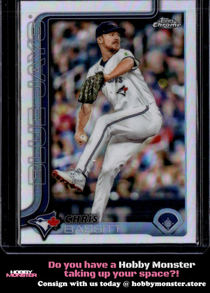 2025 Topps Chrome Chris Bassitt Refractors Toronto Blue Jays