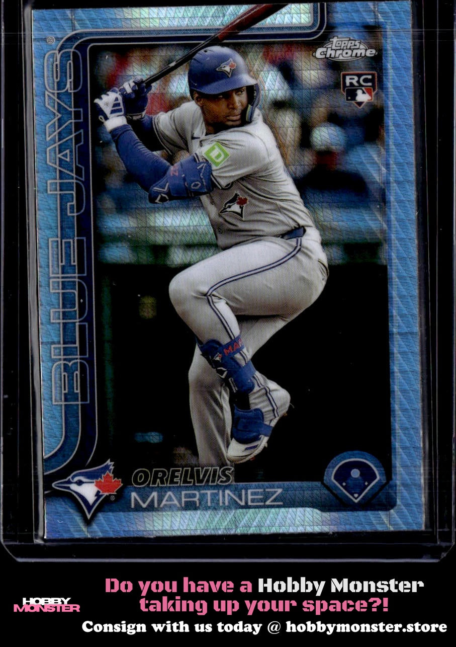 2025 Topps Chrome Orelvis Martinez Prism Refractors Rookie Toronto Blue Jays