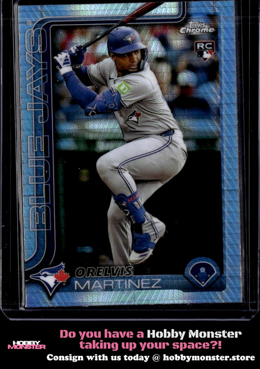 2025 Topps Chrome Orelvis Martinez Prism Refractors Rookie Toronto Blue Jays