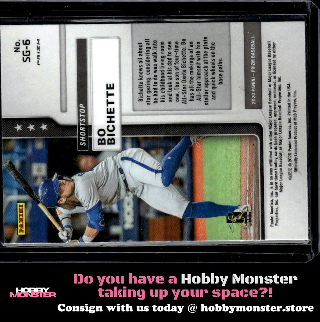 2020 Panini Prizm Bo Bichette Star Gazing Red White Blue Prizm Blue Jays