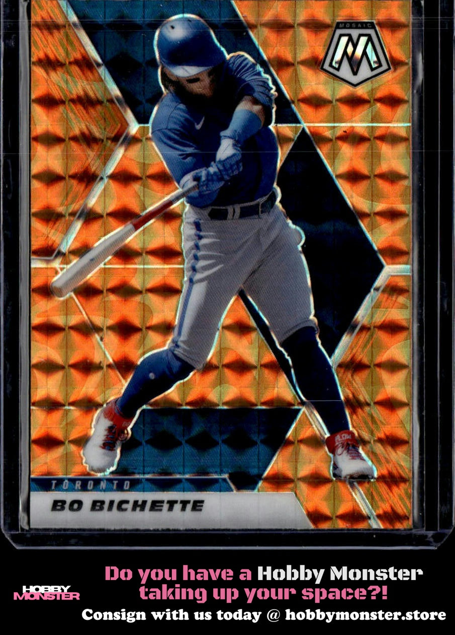 2021 Panini Mosaic Bo Bichette Reactive Orange Toronto Blue Jays