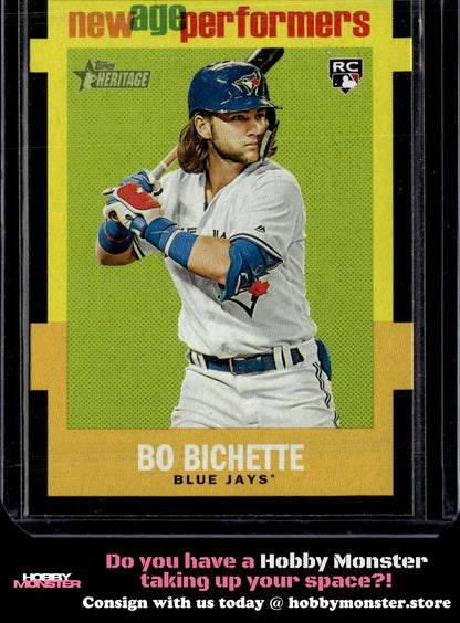 2020 Topps Heritage Bo Bichette New Age Performers Toronto Blue Jays