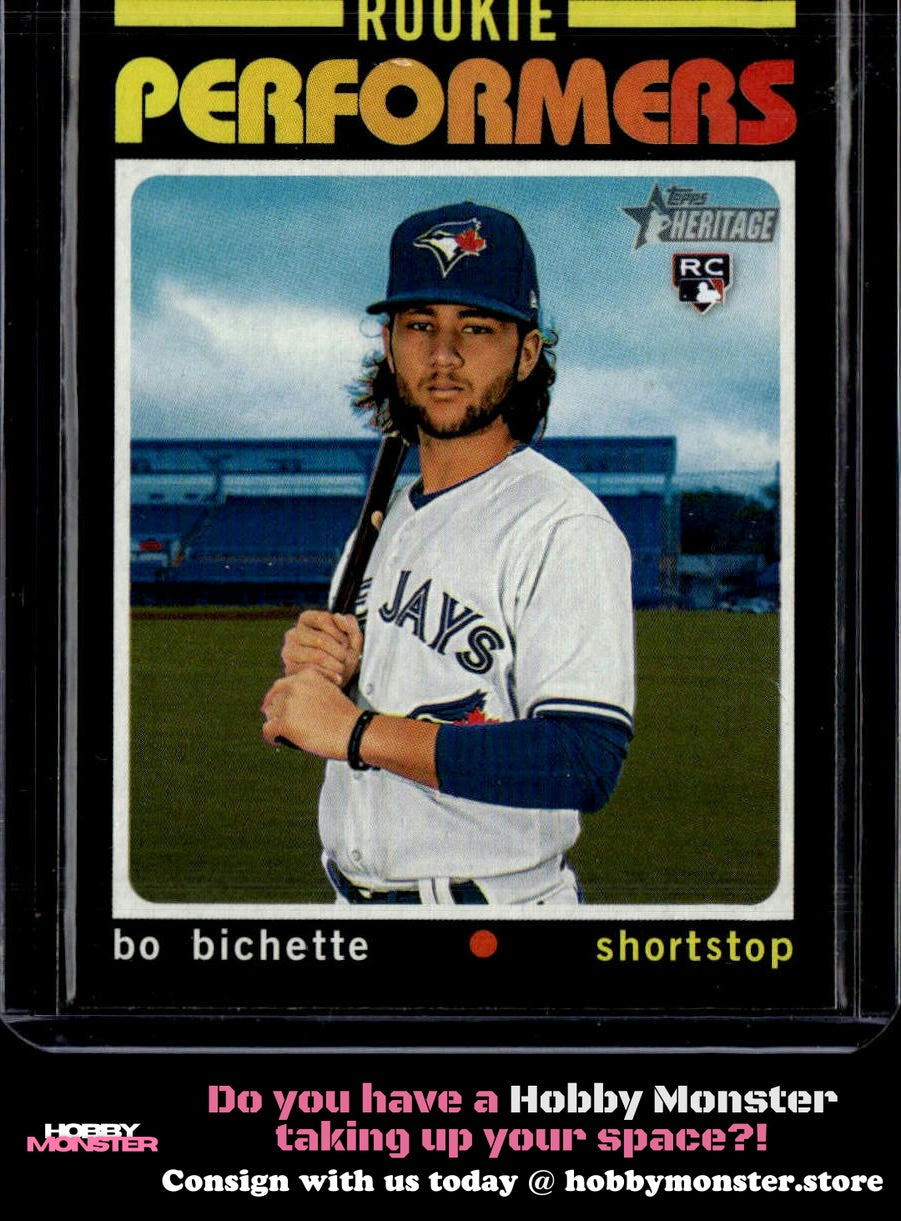 2020 Topps Heritage Bo Bichette Rookie Performers Toronto Blue Jays