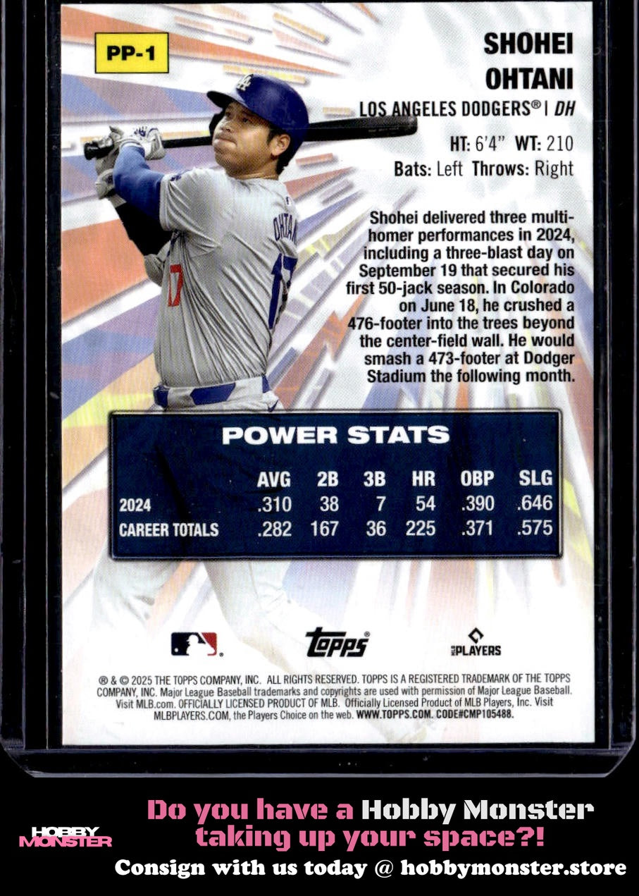 2025 Topps Shohei Ohtani Power Players Los Angeles Dodgers