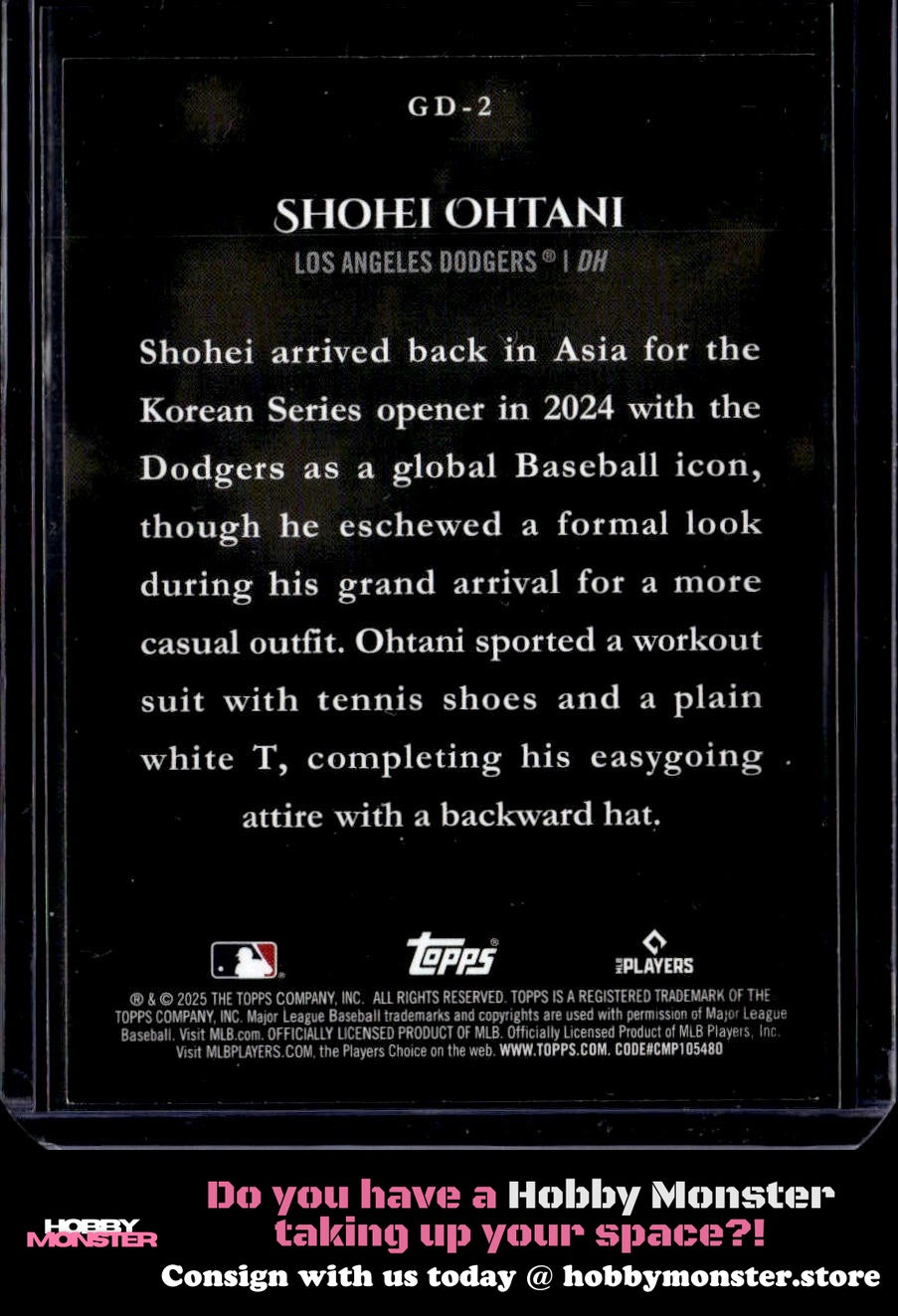 2025 Topps Shohei Ohtani Gameday Drip Los Angeles Dodgers