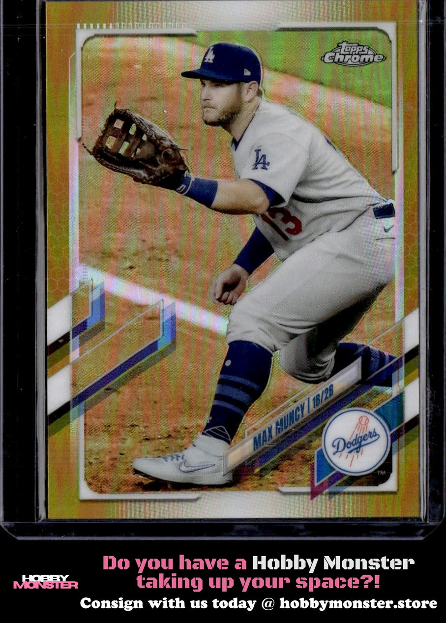 2021 Topps Chrome Max Muncy Gold Refractor #/50 Los Angeles Dodgers