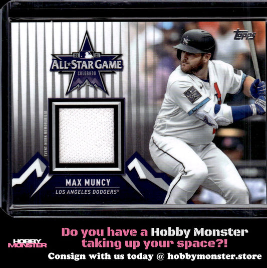2021 Topps Update Max Muncy All-Star Stitches Los Angeles Dodgers