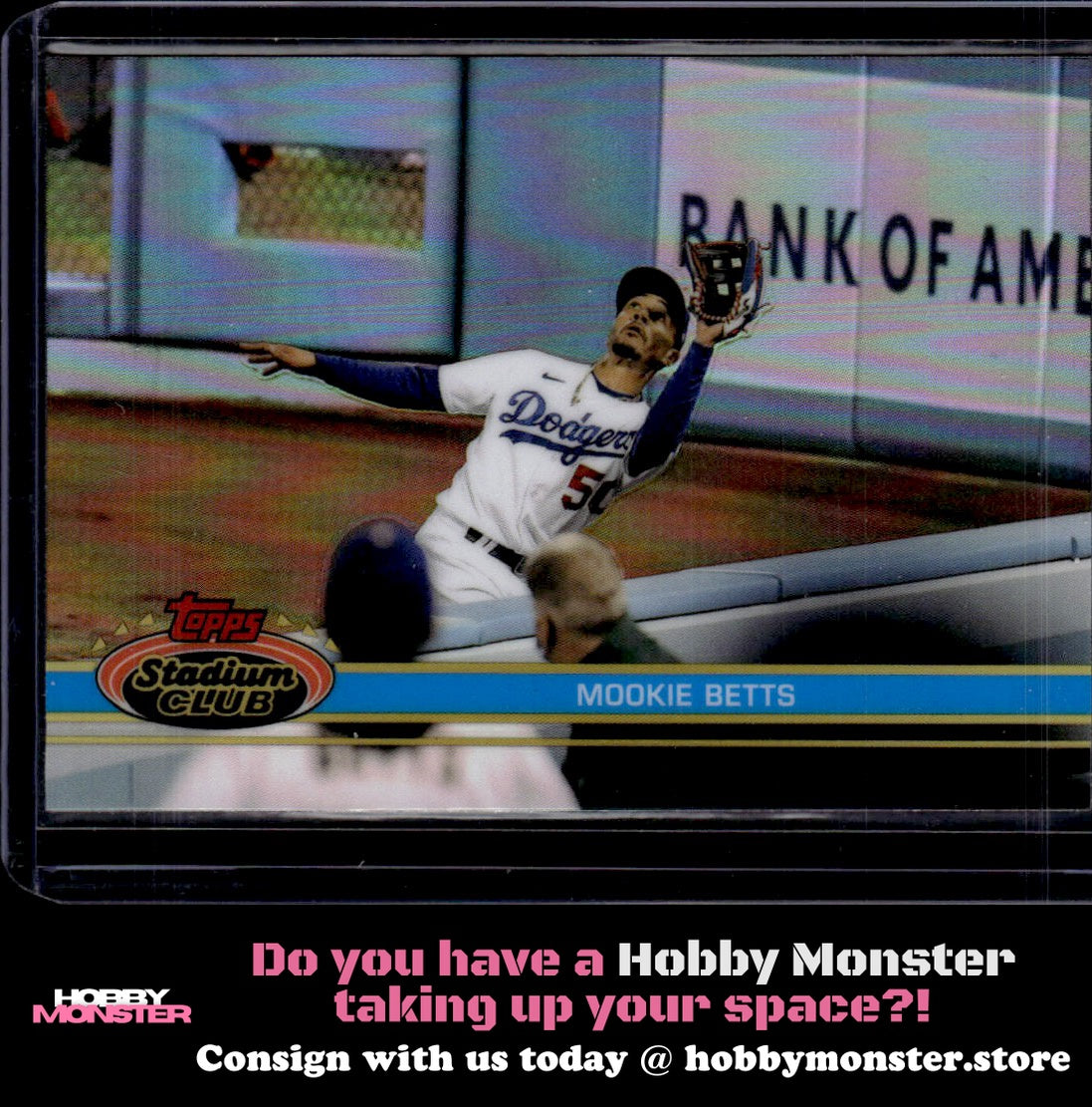 2021 Stadium Club Chrome Mookie Betts 1991 Design Variation Los Angeles Dodgers