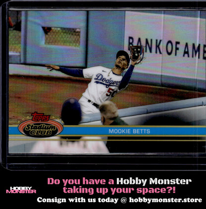 2021 Stadium Club Chrome Mookie Betts 1991 Design Variation Los Angeles Dodgers