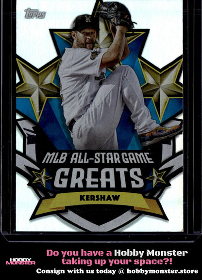 2025 Topps All-Star Game Clayton Kershaw Game Greats Dodgers