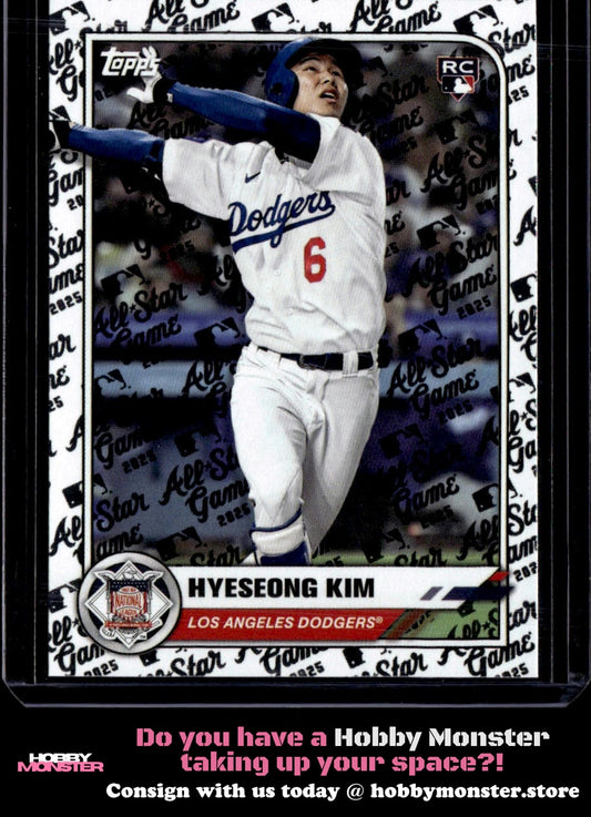 2025 Topps All-Star Game Hyeseong Kim Rookie Los Angeles Dodgers