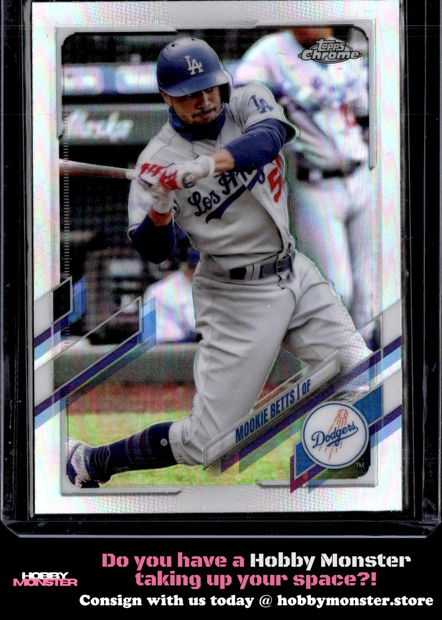 2021 Topps Chrome Mookie Betts Refractor Los Angeles Dodgers