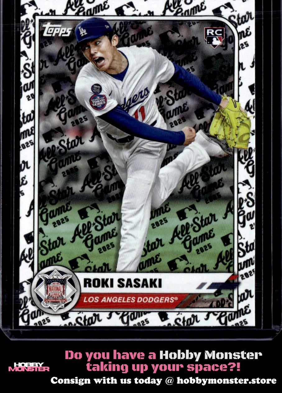 2025 Topps All-Star Game Roki Sasaki Rookie Los Angeles Dodgers