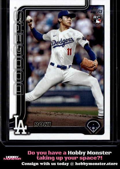 2025 Topps Roki Sasaki Rookie Los Angeles Dodgers