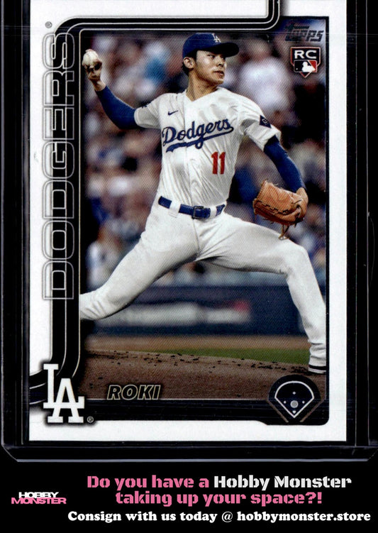 2025 Topps Roki Sasaki Rookie Los Angeles Dodgers