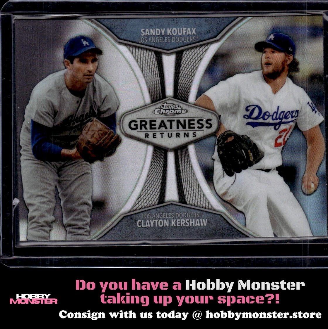 2019 Topps Sandy Koufax / Clayton Kershaw Greatness Returns Los Angeles Dodgers