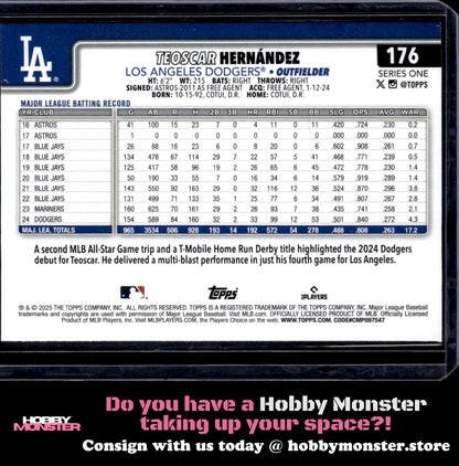 2025 Topps Teoscar Hernández Sandglitter Los Angeles Dodgers