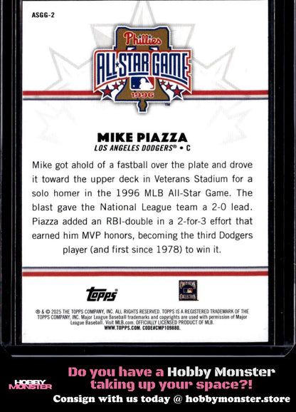 2025 Topps All-Star Game Mike Piazza All-Star Game Greats Los Angeles Dodgers