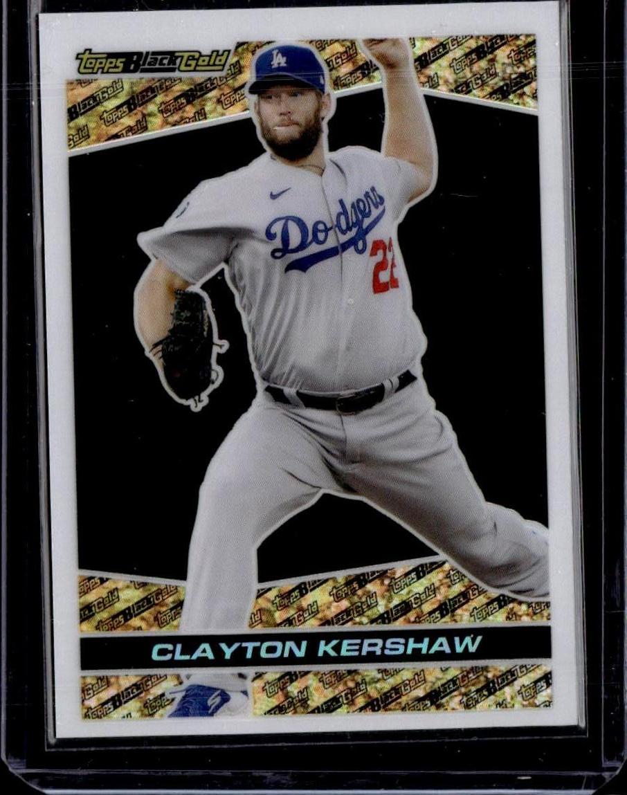 2021 Topps Chrome Update Clayton Kershaw Topps Black Gold Los Angeles Dodgers