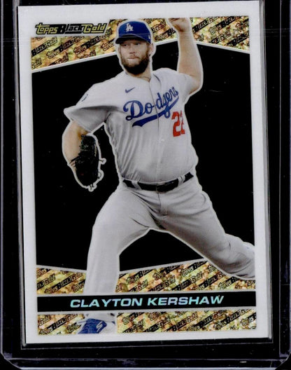 2021 Topps Chrome Update Clayton Kershaw Topps Black Gold Los Angeles Dodgers