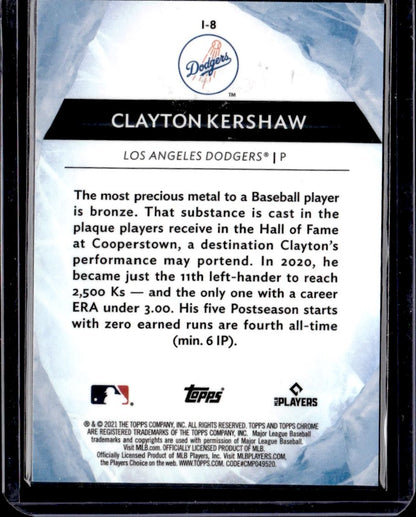 2021 Topps Chrome Ben Baller Edition Clayton Kershaw Icy Los Angeles Dodgers