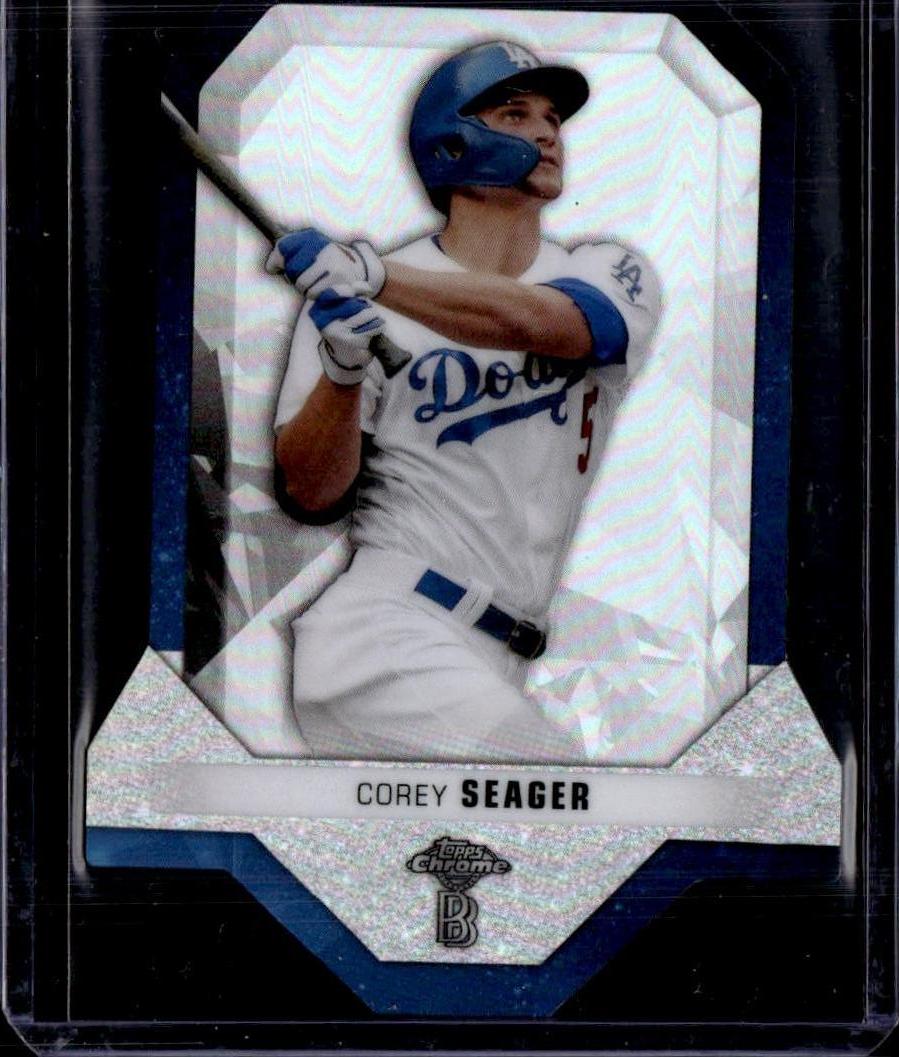 2021 Topps Chrome Ben Baller Corey Seager Diamond Die Cut Los Angeles Dodgers