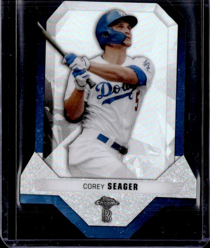 2021 Topps Chrome Ben Baller Corey Seager Diamond Die Cut Los Angeles Dodgers