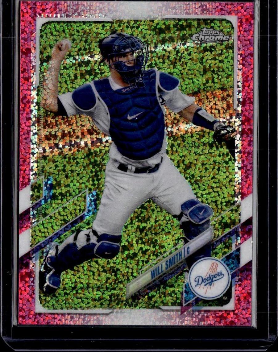 2021 Topps Chrome Will Smith Magenta Speckle Refractor #/350 Los Angeles Dodgers