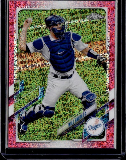 2021 Topps Chrome Will Smith Magenta Speckle Refractor #/350 Los Angeles Dodgers