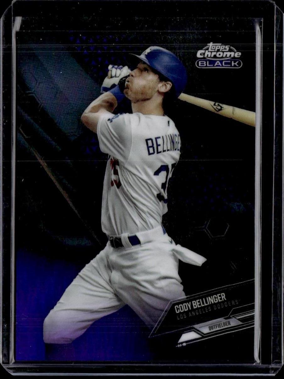 2021 Topps Chrome Black Cody Bellinger Purple #/150 Los Angeles Dodgers