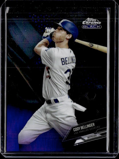2021 Topps Chrome Black Cody Bellinger Purple #/150 Los Angeles Dodgers