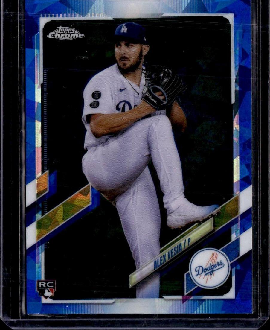 2021 Topps Chrome Update Sapphire Edition Alex Vesia Rookie Los Angeles Dodgers