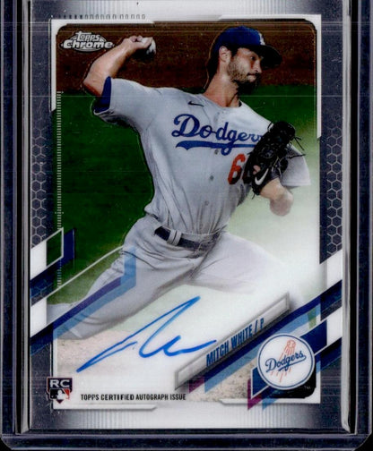2021 Topps Chrome Mitch White Auto Los Angeles Dodgers