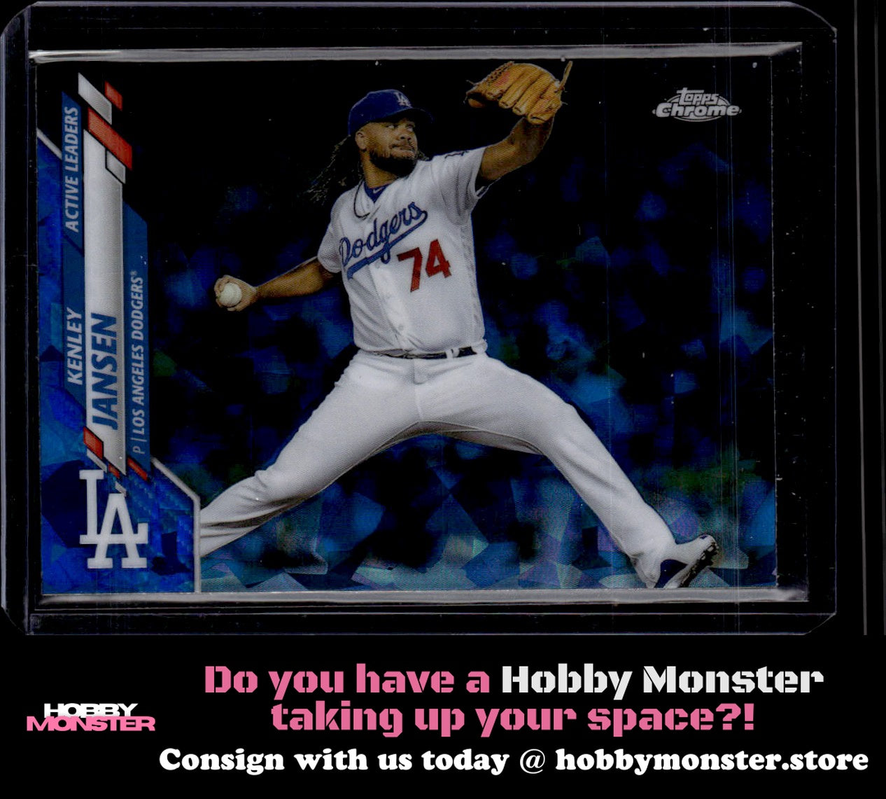 2020 Topps Chrome Update Sapphire Edition Kenley Jansen Los Angeles Dodgers