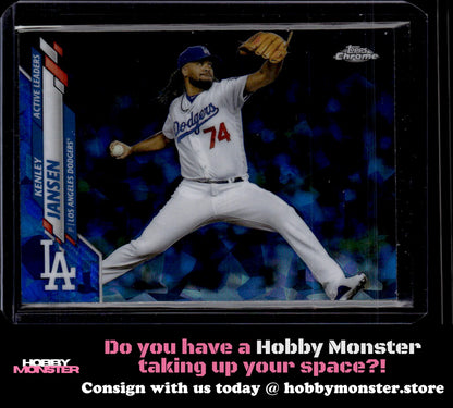 2020 Topps Chrome Update Sapphire Edition Kenley Jansen Los Angeles Dodgers