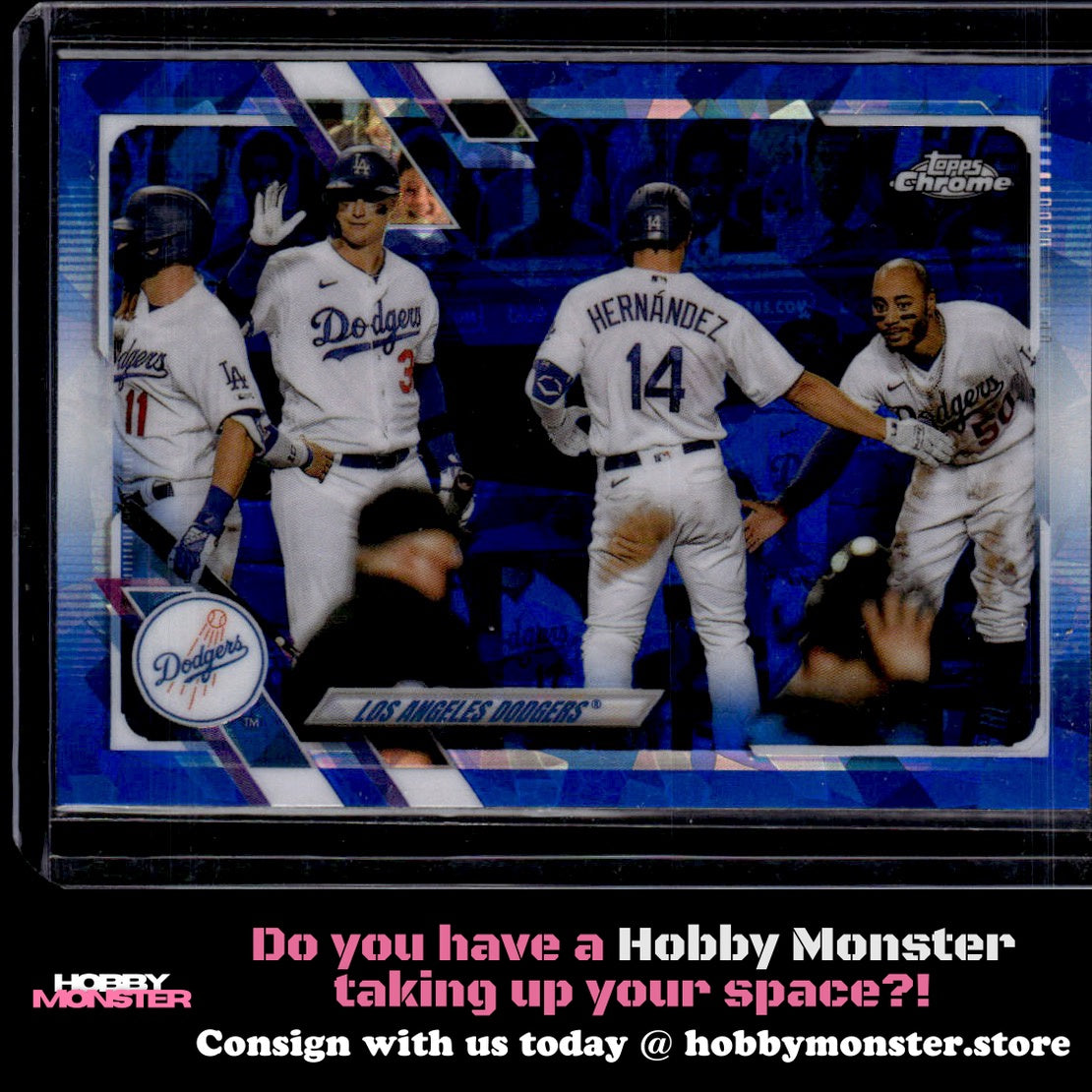 2021 Topps Chrome Sapphire Edition Los Angeles Dodgers Los Angeles Dodgers