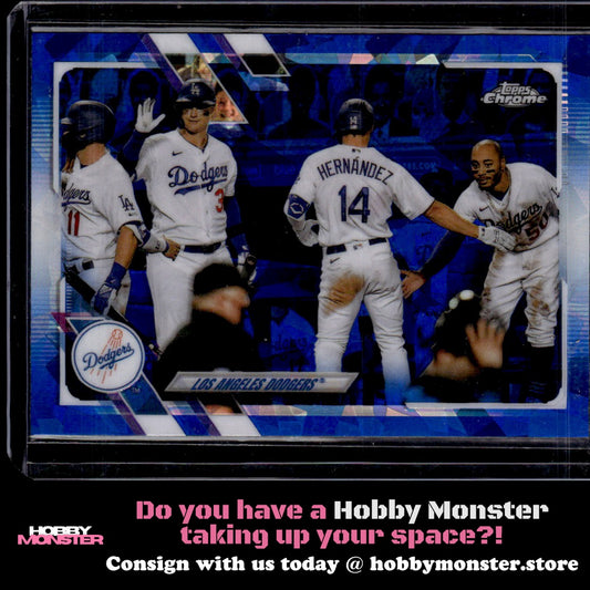 2021 Topps Chrome Sapphire Edition Los Angeles Dodgers Los Angeles Dodgers