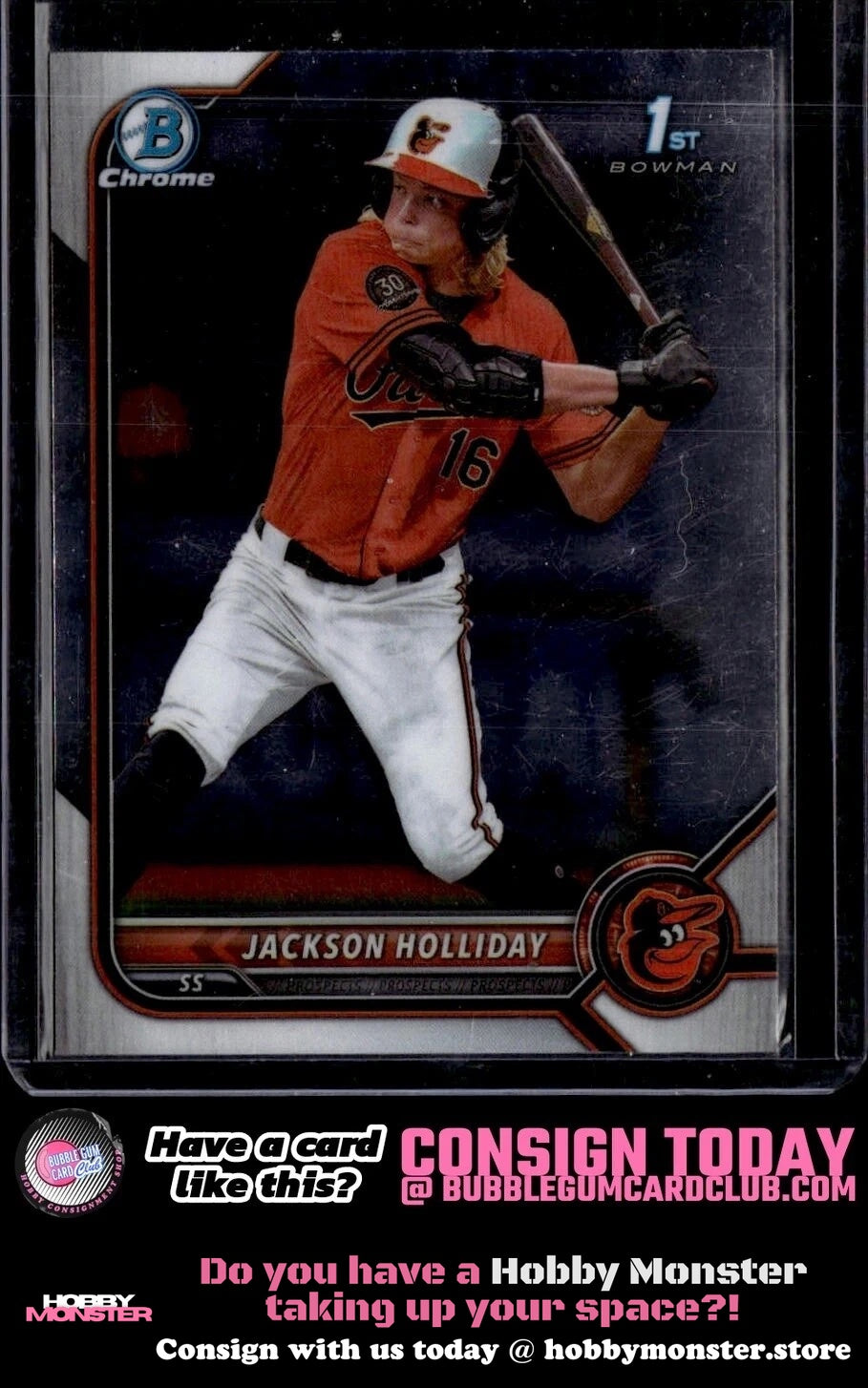 2022 Bowman Draft Jackson Holliday Chrome Baltimore Orioles