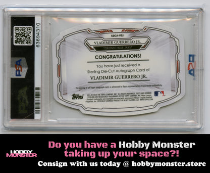 2019 Bowman Sterling Vladimir Guerrero Jr. Die Cut Auto 1/1 Jays PSA 9 00H