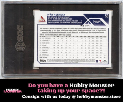 2023 Topps Iván Herrera Rainbow Foil St. Louis Cardinals SGC 8