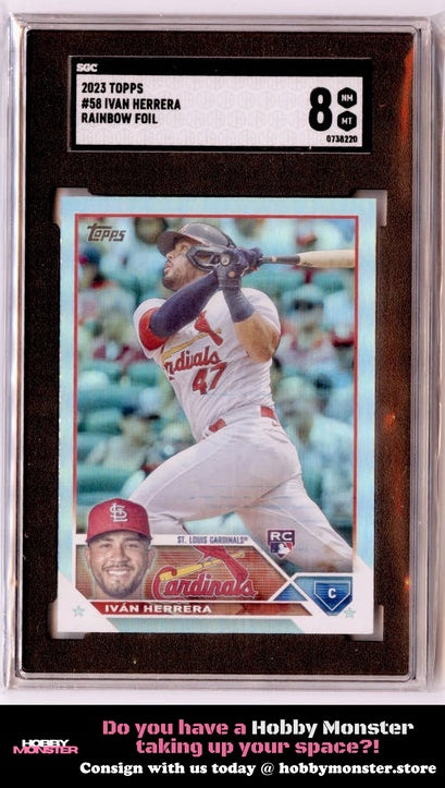 2023 Topps Iván Herrera Rainbow Foil St. Louis Cardinals SGC 8