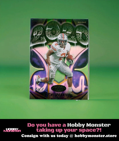 2020 Panini Certified J.K. Dobbins Mirror Black 1/1 Baltimore Ravens 00H