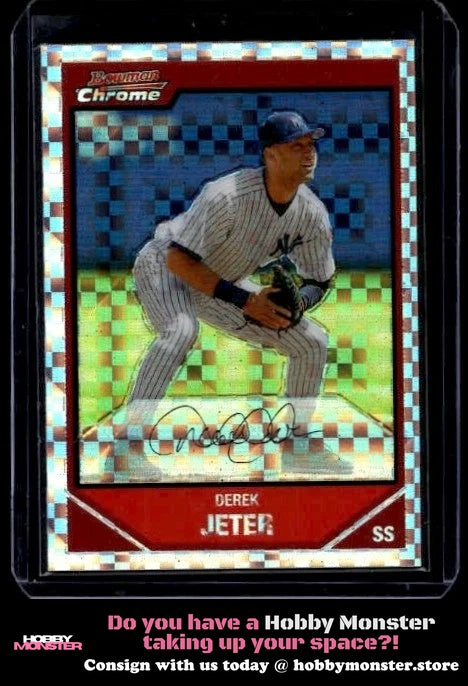 2007 Bowman Chrome Derek Jeter X-Fractors #/250 New York Yankees 00H