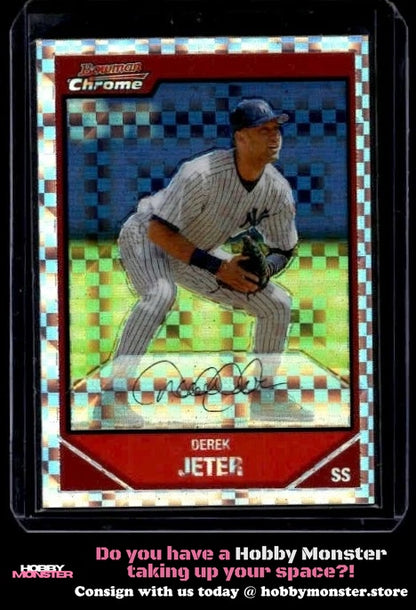 2007 Bowman Chrome Derek Jeter X-Fractors #/250 New York Yankees 00H