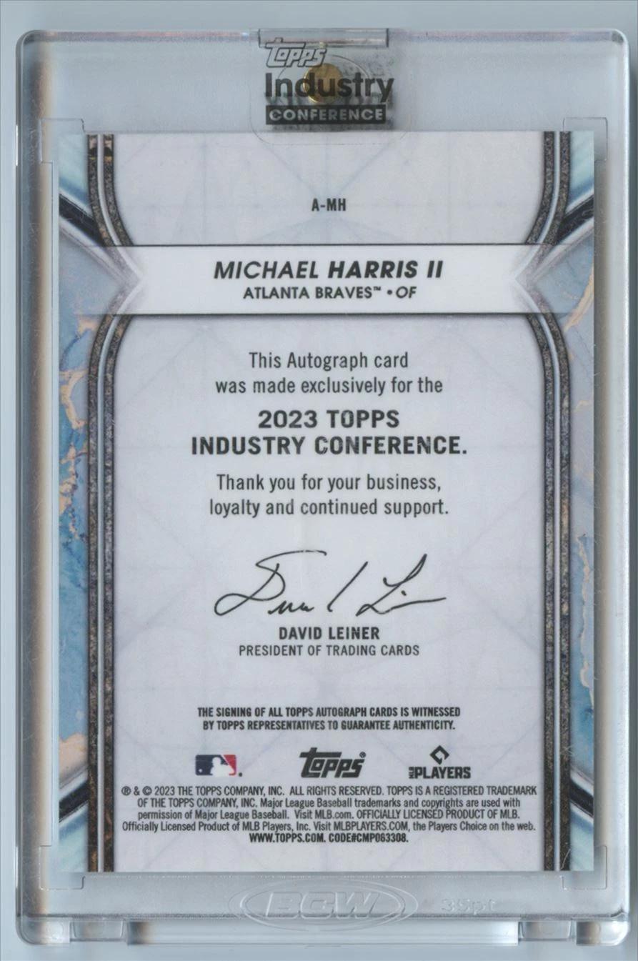 2023 Topps Indusrty Summit Conference Michael Harris II RC Auto /15 Braves