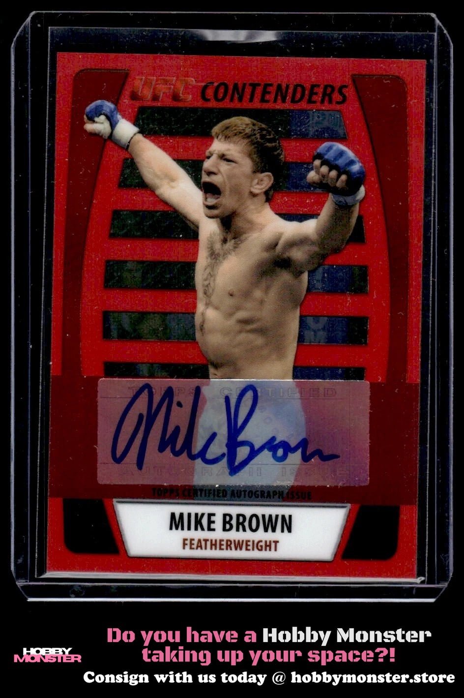 2011 Topps UFC Title Shot Mike Brown UFC Contenders Autographs Red UFC 004