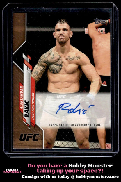 2020 Topps UFC Aleksandar Rakic Auto /25 #UFCA-AR