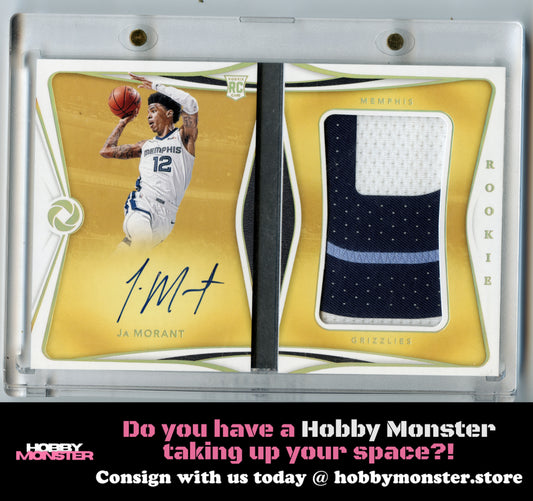 2019-20 Panini Opulence Ja Morant Rookie Patch Auto Booklet RC /99
