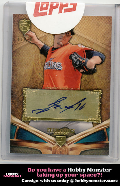 2013 Topps Supreme Jose Fernandez RC Rookie Blue Auto /20 Miami Marlins